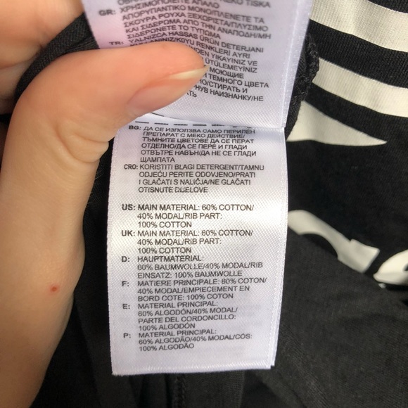 Adidas black trefoil tee NWT - Picture 8 of 8